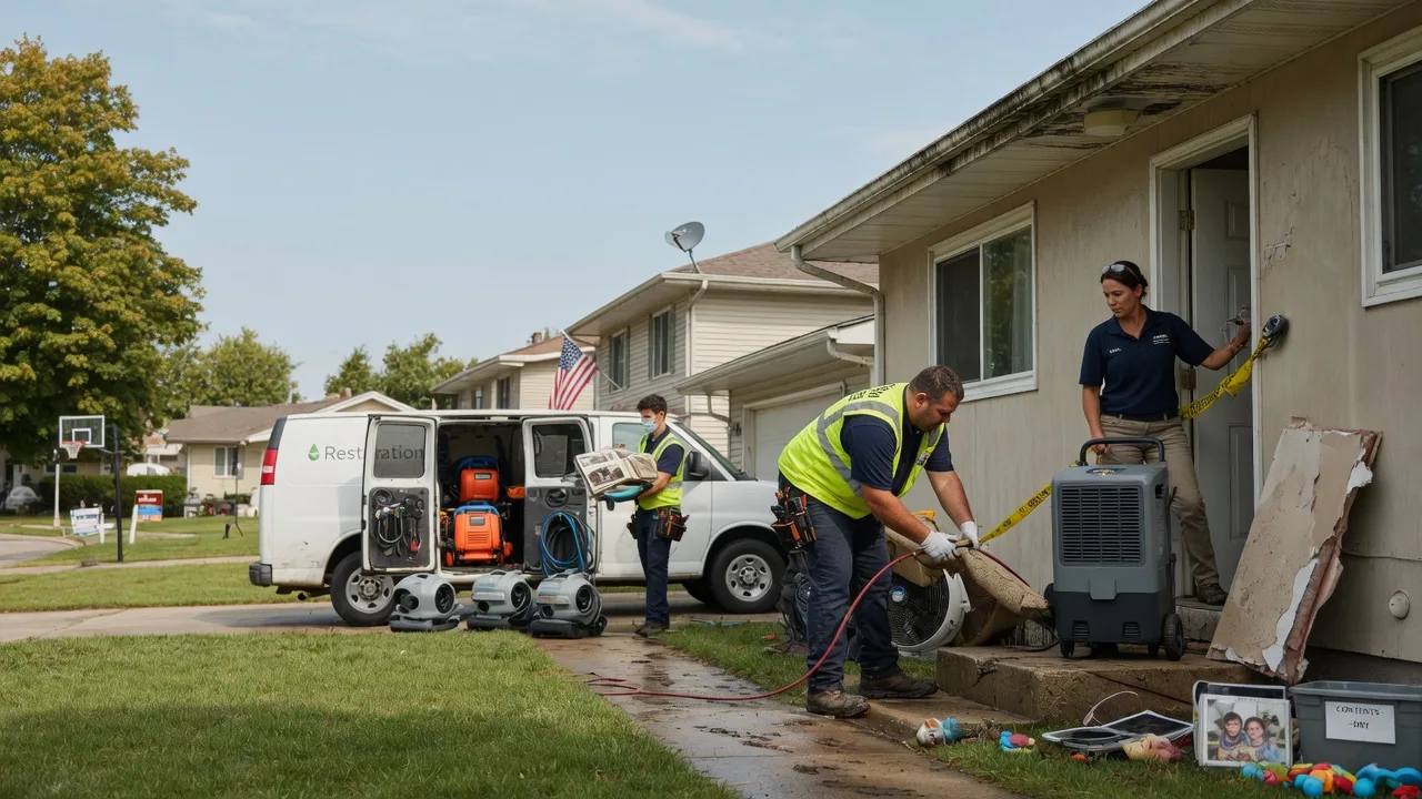 Water Damage Restoration in Milmine, IL near me